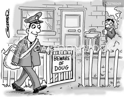 Cartoon Rude Postman Post Mail Men Cartoons and Comics - funny pictures from CartoonStock