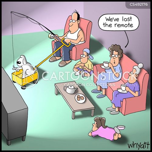 Remote Controller Cartoons and Comics funny pictures from CartoonStock