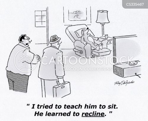 Recliners Cartoons and Comics funny pictures from CartoonStock