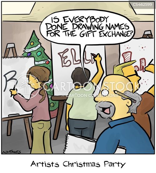 Gift Exchange Cartoons and Comics funny pictures from CartoonStock
