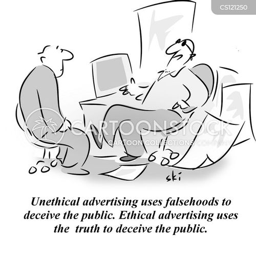 Cartoon – Unethical vs. Ethical Advertising | HENRY KOTULA