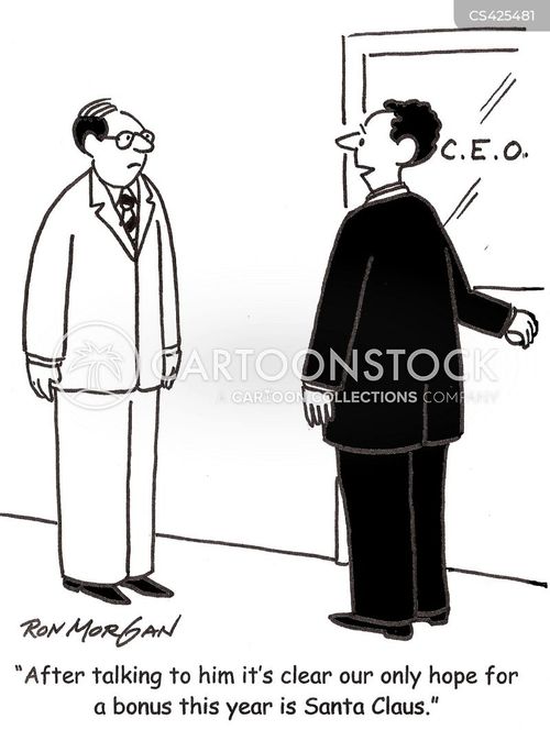 Christmas Bonus Cartoons and Comics - funny pictures from CartoonStock