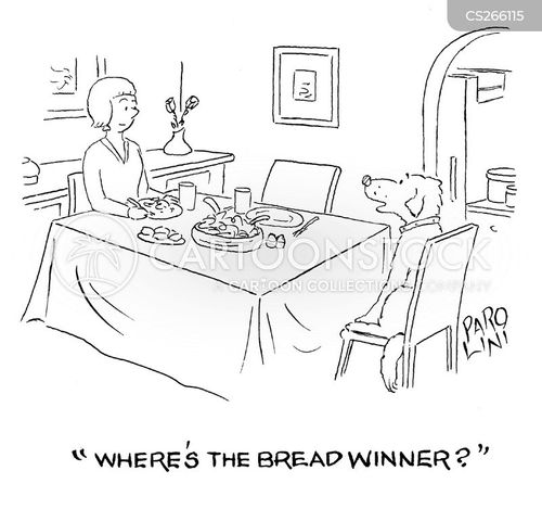 Bread Winners Cartoons and Comics funny pictures from CartoonStock