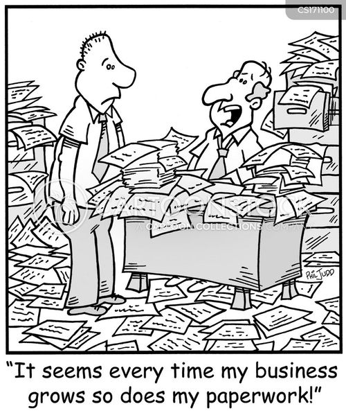 Paper Work Paperwork Cartoons and Comics - funny pictures from CartoonStock