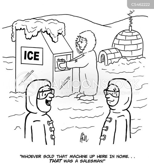 Ice Machines Cartoons and Comics funny pictures from CartoonStock