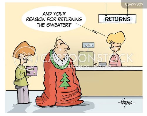 Gift Receipt Cartoons and Comics funny pictures from CartoonStock