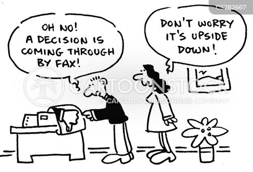 Fax Machines Cartoons and Comics funny pictures from CartoonStock