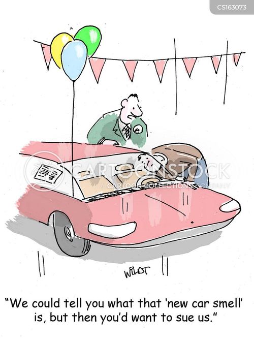 New Car Smell Cartoons and Comics funny pictures from CartoonStock