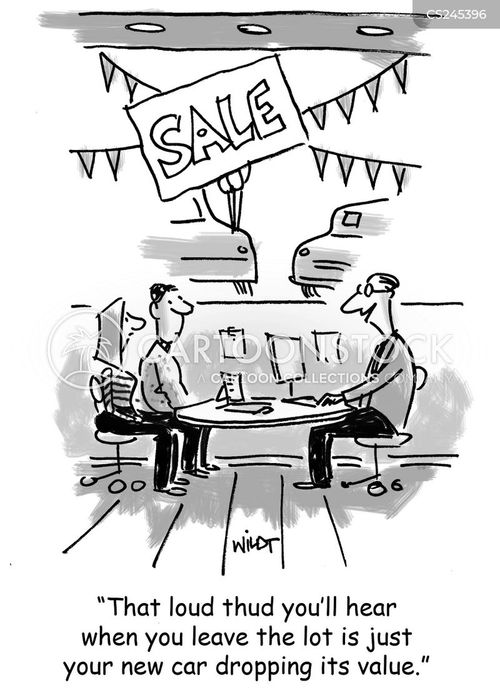 Cars Salesman Cartoons and Comics funny pictures from CartoonStock