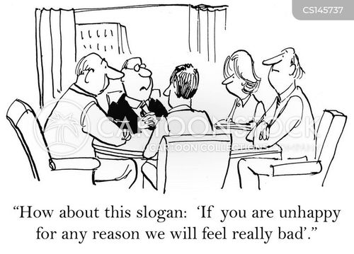 Slogans Cartoons and Comics funny pictures from CartoonStock