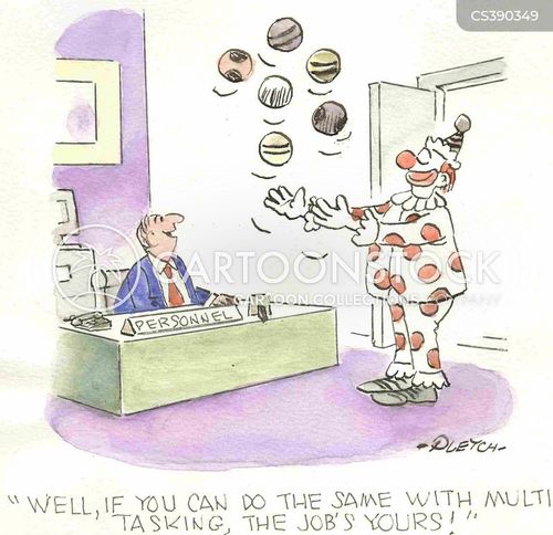 Juggling Jobs Cartoons and Comics - funny pictures from CartoonStock