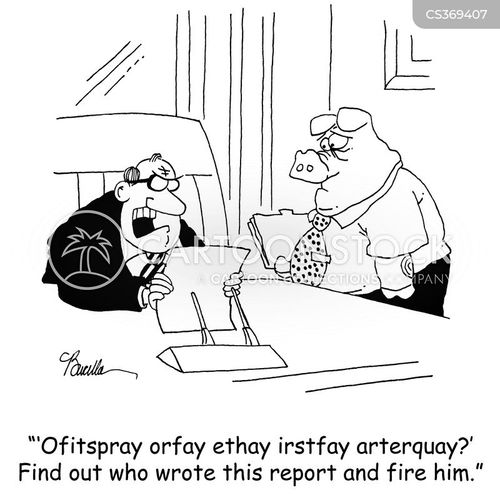 Pig Latin Cartoons and Comics funny pictures from CartoonStock