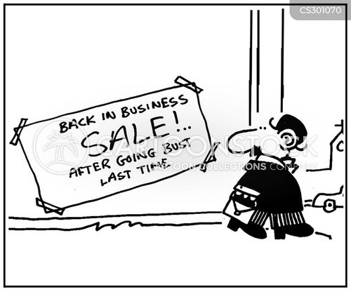 Going Bust Cartoons and Comics funny pictures from CartoonStock