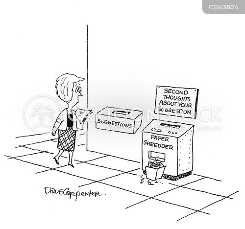 Paper Shredders Cartoons and Comics funny pictures from CartoonStock