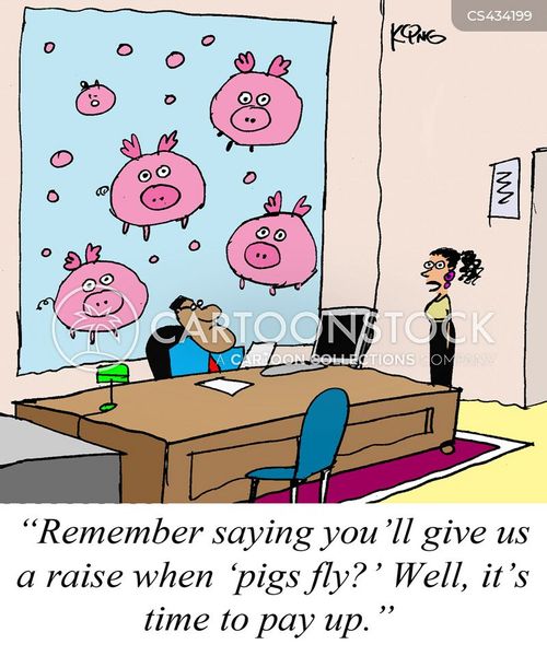 When Pig's Fly Cartoons and Comics funny pictures from CartoonStock