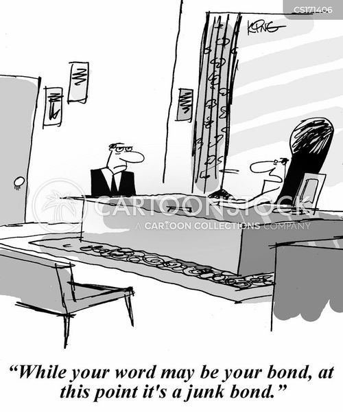 Image result for cartoon junk bonds