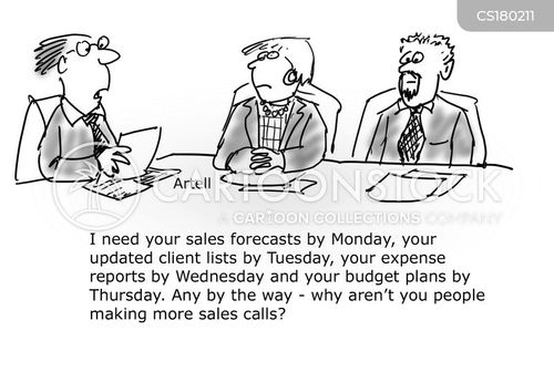 Sales Forecast Cartoons and Comics funny pictures from CartoonStock