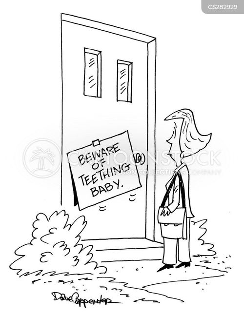 Teething Cartoons and Comics funny pictures from CartoonStock