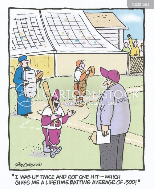 Baseball Math Cartoon Mathematical Jargon Cartoons and Comics - funny pictures from CartoonStock