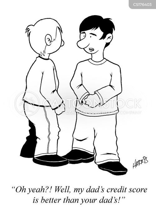 Credit Scores Cartoons and Comics funny pictures from CartoonStock