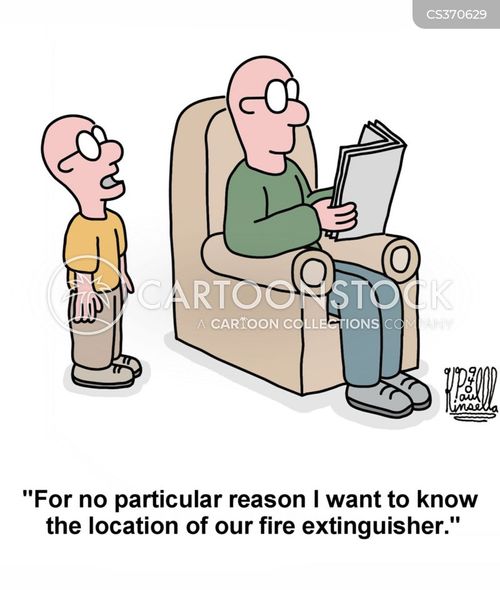 Extinguisher Cartoons and Comics funny pictures from CartoonStock
