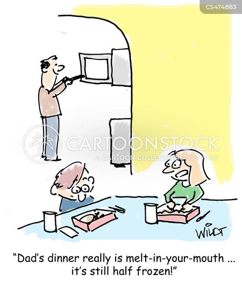 Frozen Dinner Cartoons and Comics funny pictures from CartoonStock