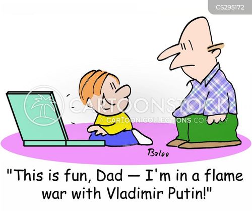 Flame Wars Cartoons and Comics funny pictures from CartoonStock