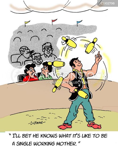 Juggling Acts Cartoons and Comics funny pictures from CartoonStock