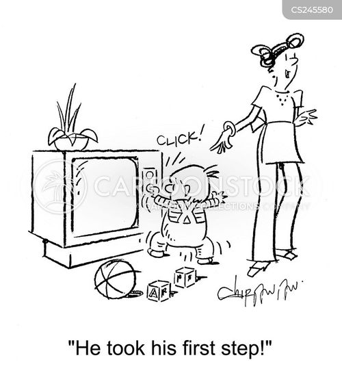 First Step Cartoons and Comics - funny pictures from CartoonStock