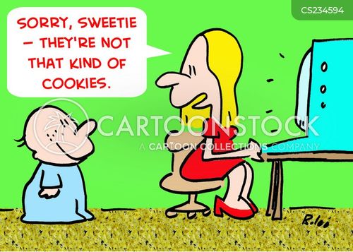 Computer Cookie Cartoons and Comics funny pictures from CartoonStock