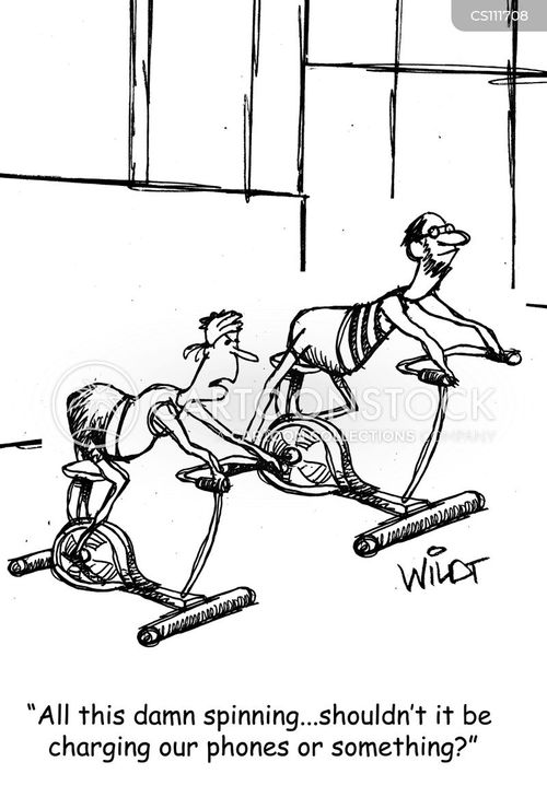 Exercise Bike Cartoons and Comics funny pictures from CartoonStock