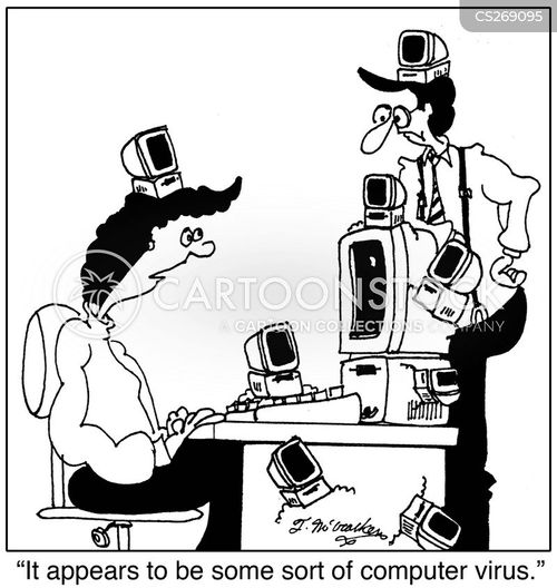 Computer Viruses Cartoons and Comics - funny pictures from CartoonStock