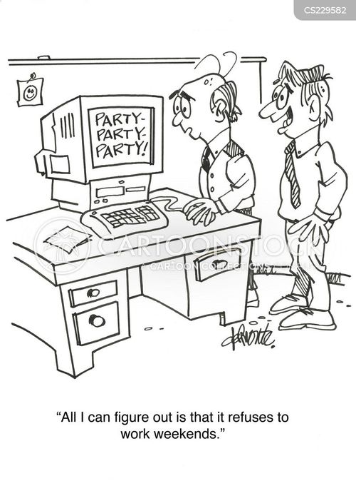 Working Weekends Cartoons and Comics funny pictures from CartoonStock