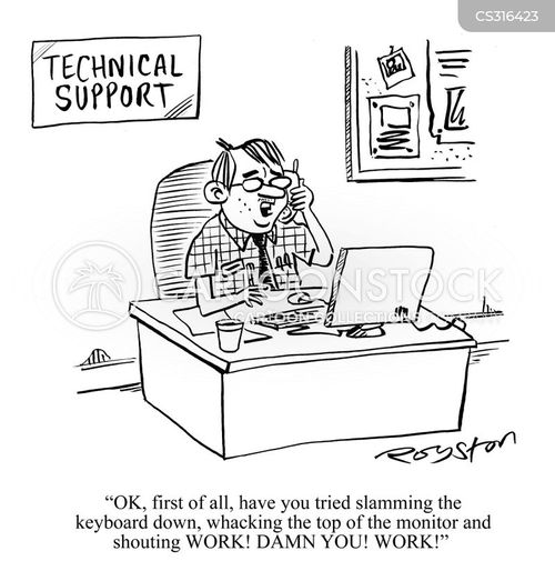 funny computer cartoon