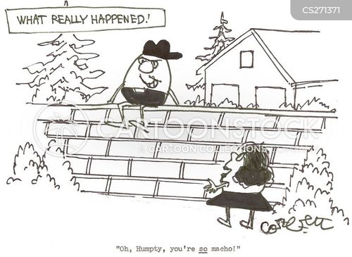 Fall Off Wall Cartoons and Comics funny pictures from CartoonStock