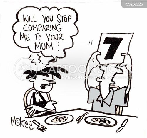 Comparing To Mom Cartoons and Comics - funny pictures from CartoonStock