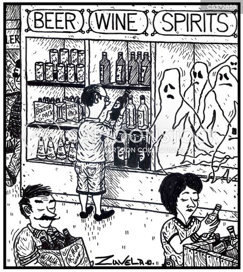 Liquor Store Robbery Cartoons and Comics funny pictures from CartoonStock