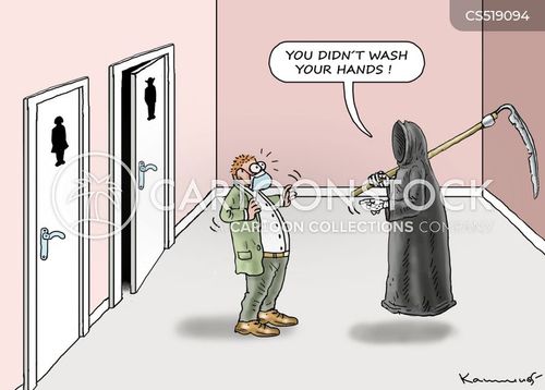 Washing Hands Cartoons and Comics - funny pictures from CartoonStock
