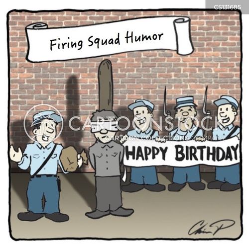 Firing Squad Cartoons and Comics funny pictures from CartoonStock