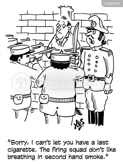 Last Cigarette Cartoons and Comics funny pictures from CartoonStock