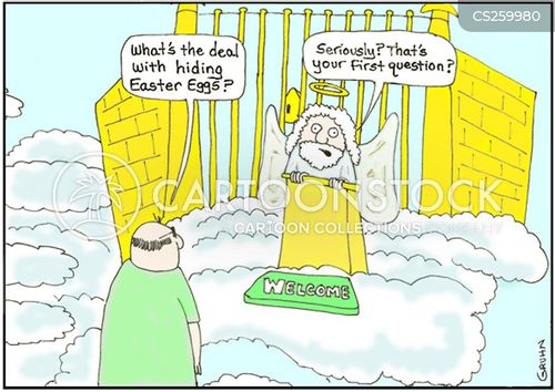 Heavens Pearly Gates Cartoons and Comics funny pictures from CartoonStock