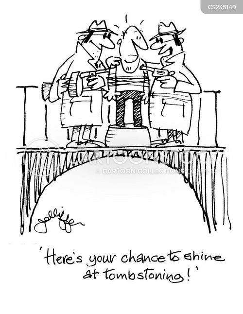 Tombstoning Cartoons and Comics - funny pictures from CartoonStock