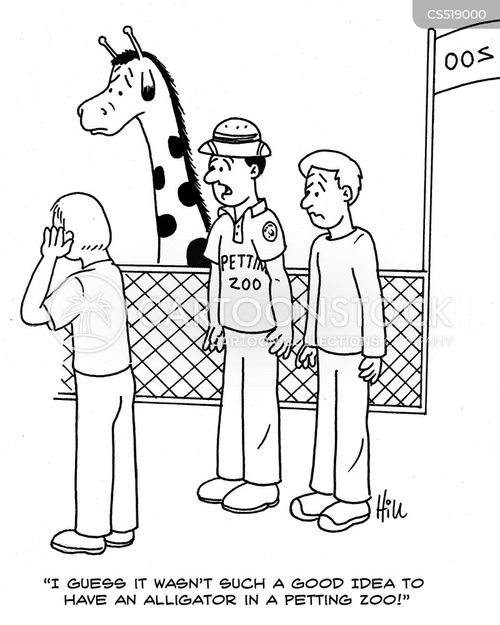 Petting Zoo Cartoons and Comics funny pictures from CartoonStock