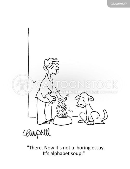 Alphabet Soup Cartoons and Comics funny pictures from CartoonStock