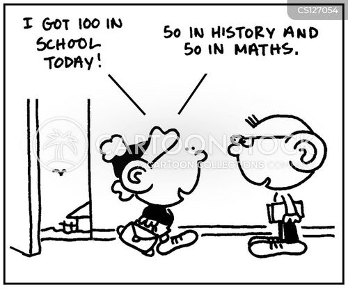 Simple Math Test Cartoon Arithmetic Test Cartoons and Comics - funny pictures from CartoonStock