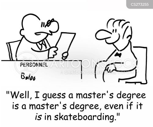 The Master Program Cartoon Master's Degree Cartoons and Comics - funny pictures from CartoonStock