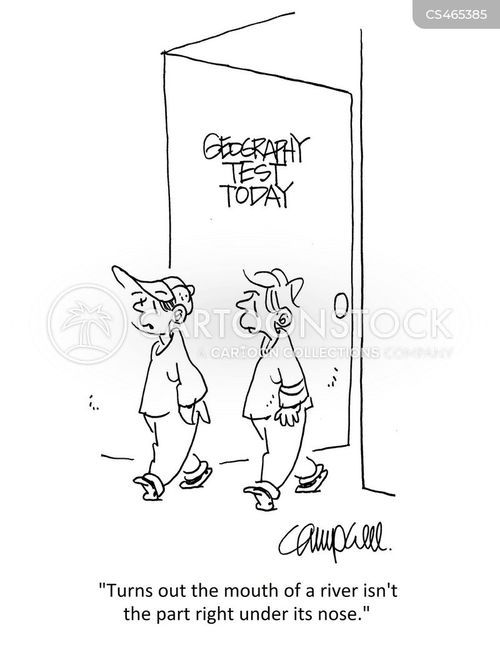 Geography Test Cartoons and Comics funny pictures from CartoonStock