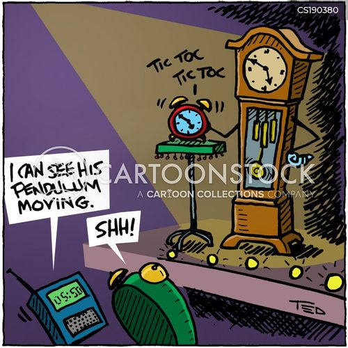 Grandfather Clock Cartoons and Comics funny pictures from CartoonStock