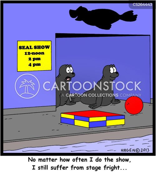 Stage Fright Cartoons and Comics funny pictures from CartoonStock