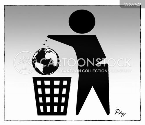 Dumping Rubbish Cartoons and Comics funny pictures from CartoonStock
